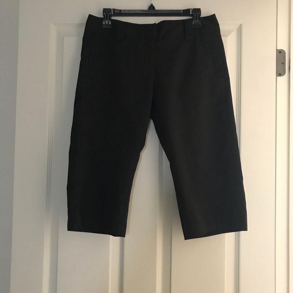Adidas Black Climalite Golf Capri Sz 4